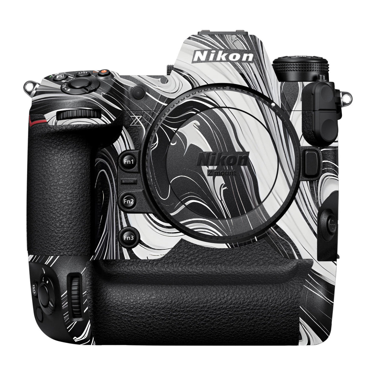 Black and White Marble Nikon Z9 Camera Skin