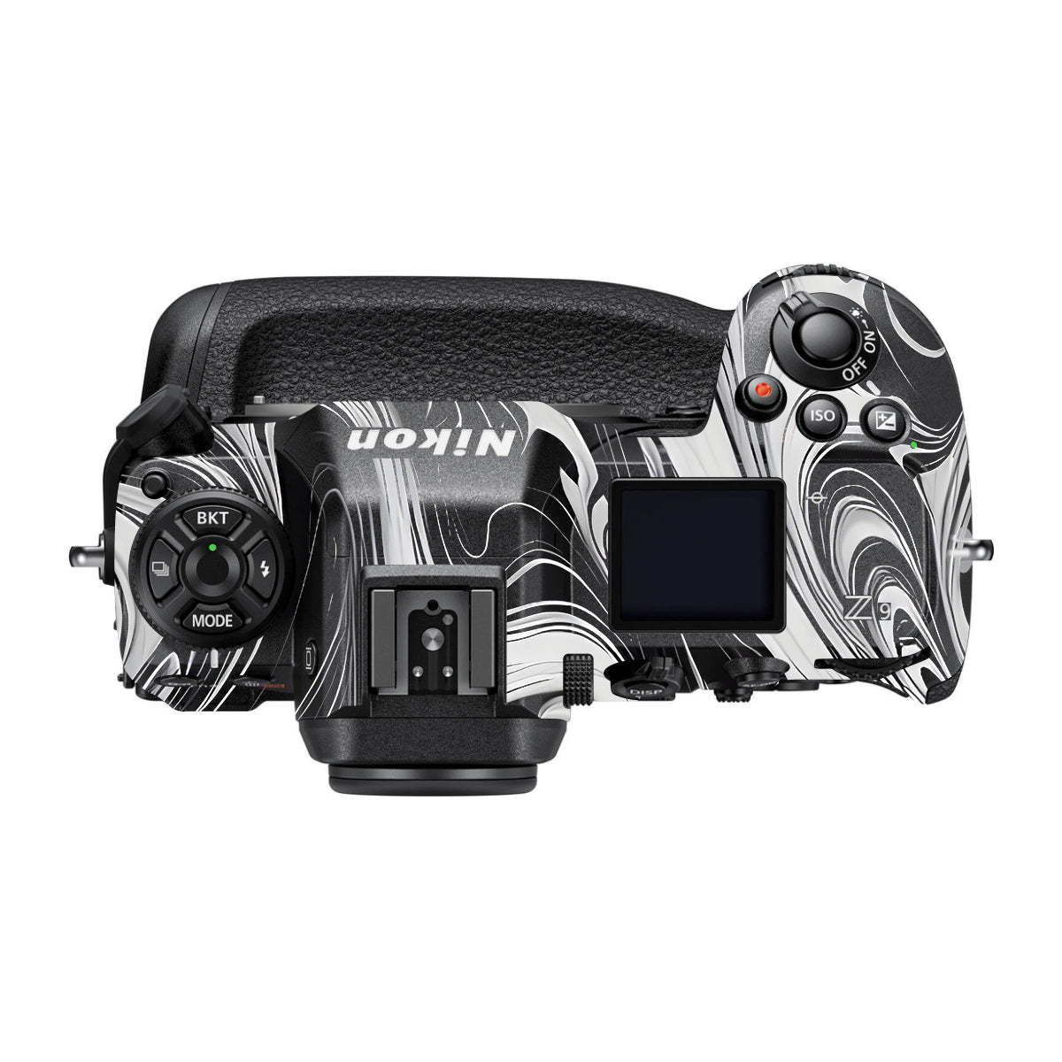 Black and White Marble Nikon Z9 Camera Skin