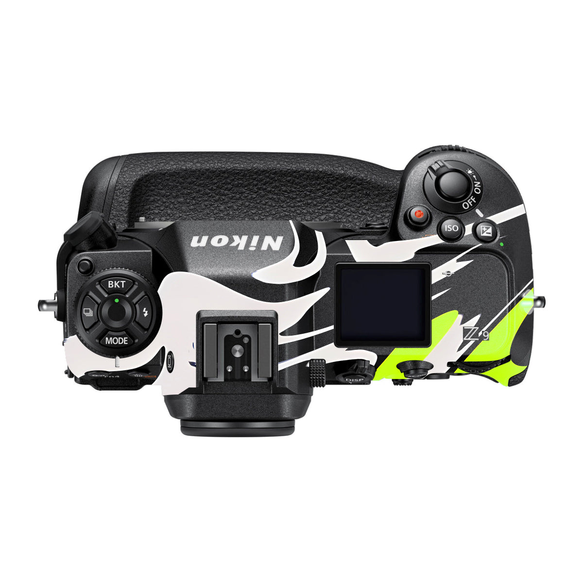 Neon Green and Black Pattern Nikon Z9 Camera Skin