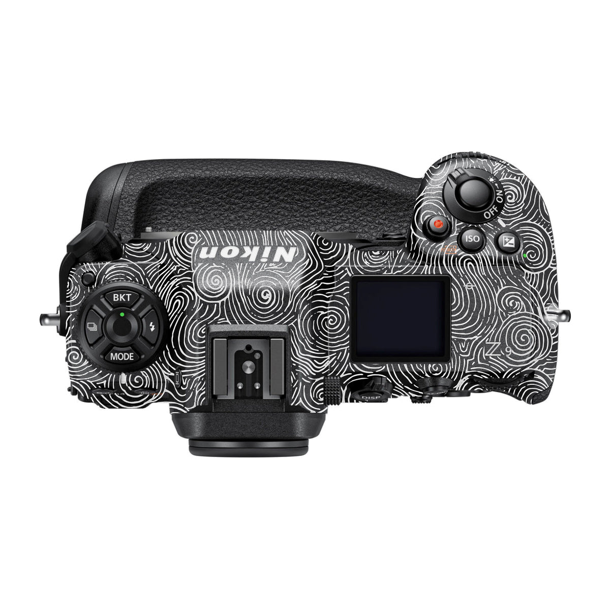 White Spirals Nikon Z9 Camera Skin