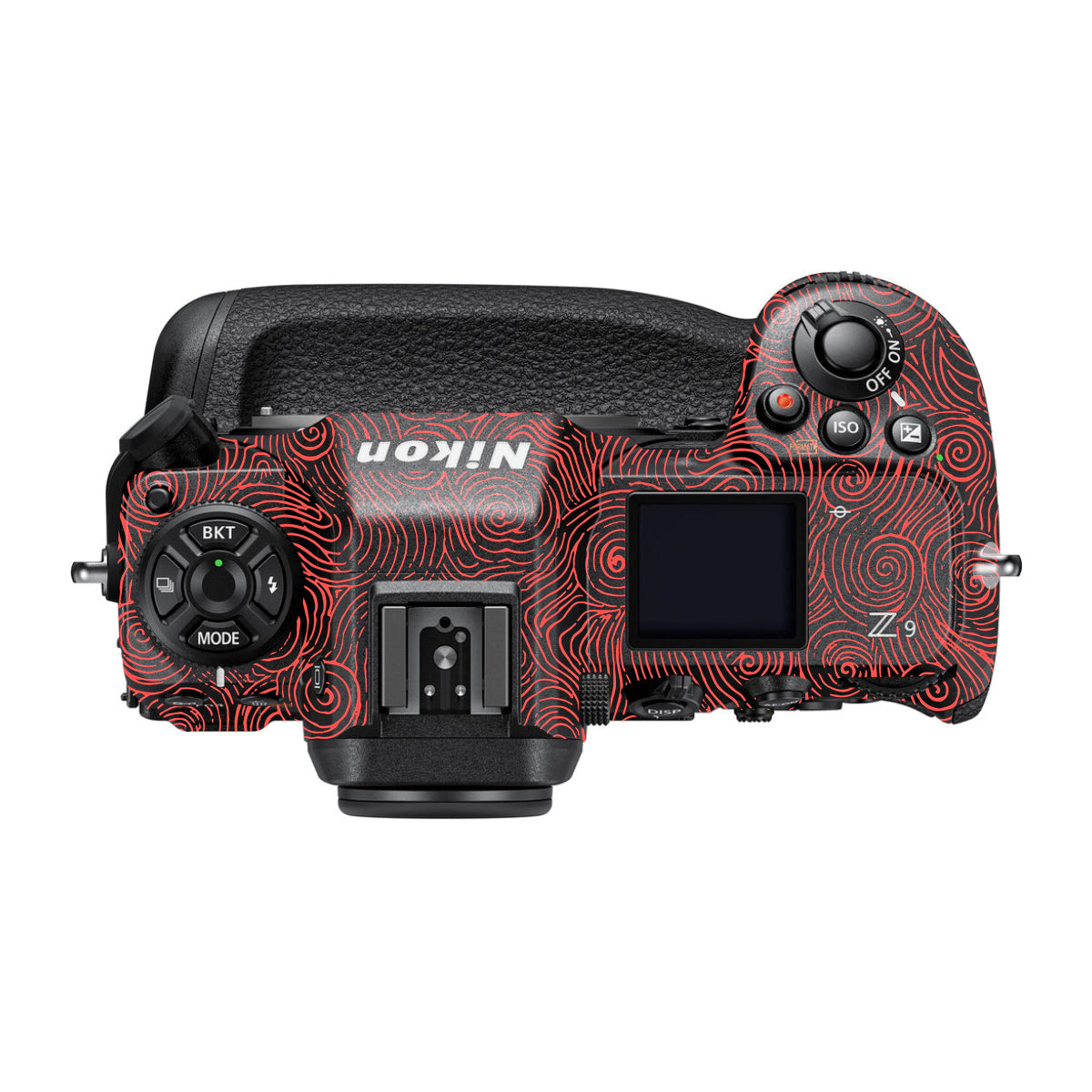 Red Spirals Nikon Z9 Camera Skin