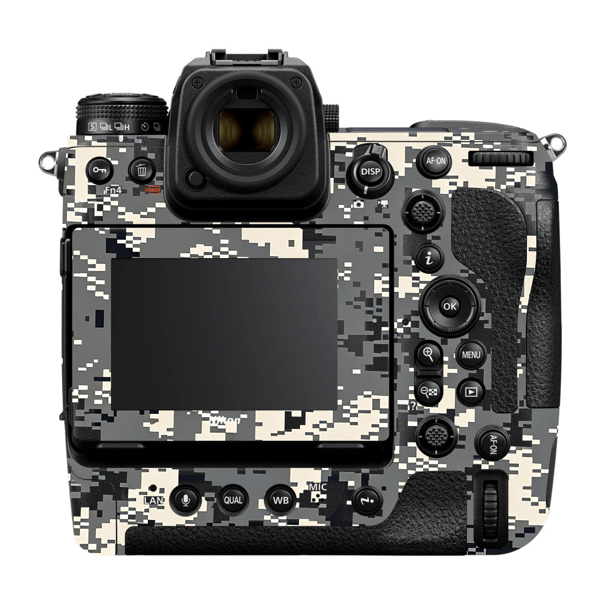 Grey Black Pixel Nikon Z9 Camera Skin