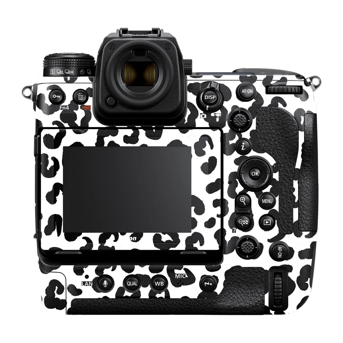 White Leopard Nikon Z9 Camera Skin