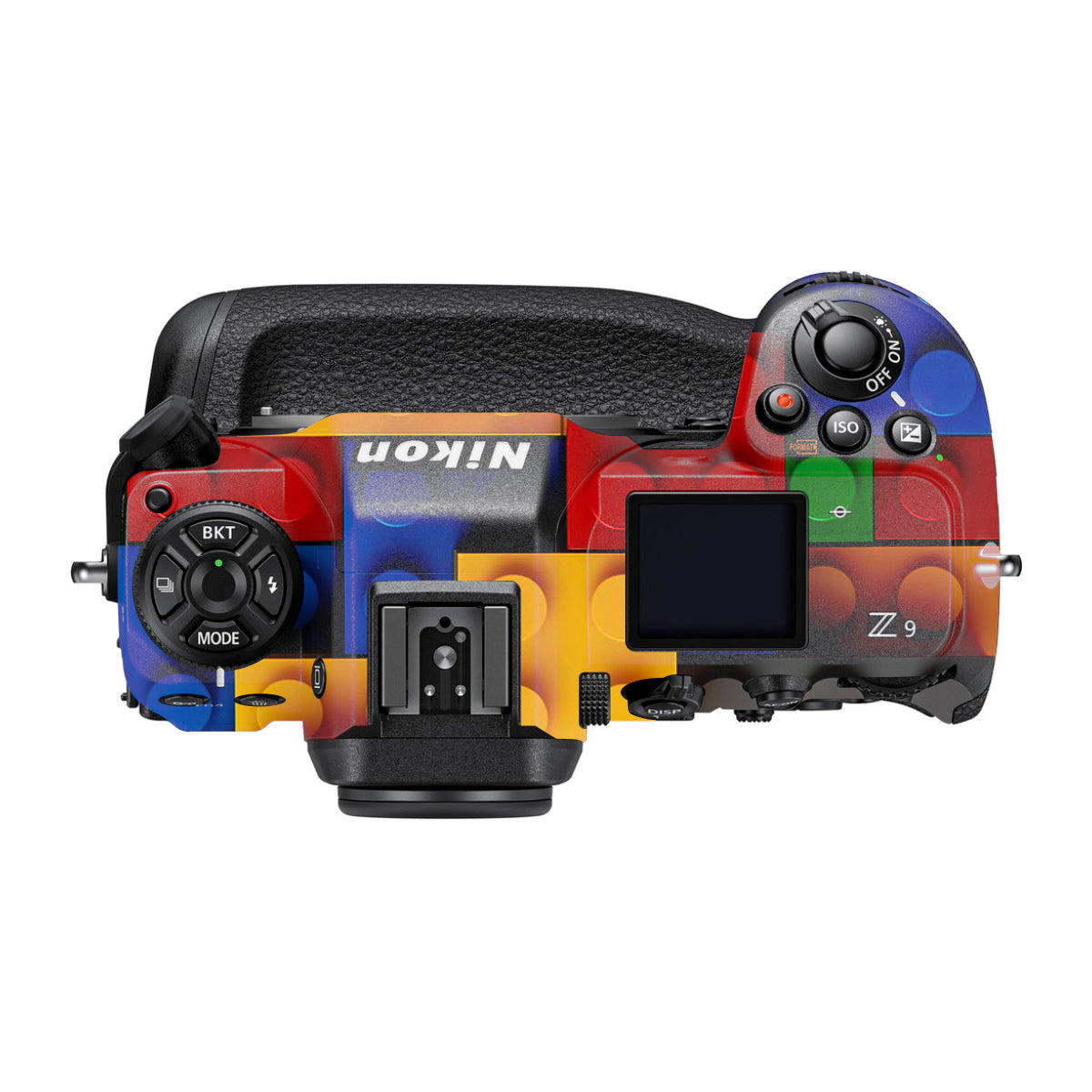 Colorful LEGO Brick Wall Pattern Nikon Z9 Camera Skin