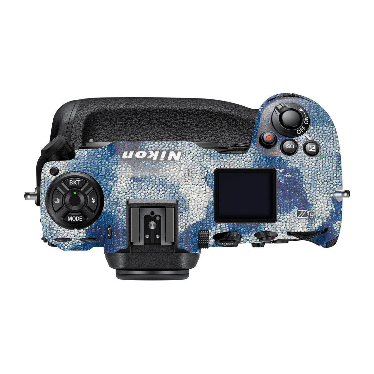 Blue Watercolor Fabric Nikon Z9 Camera Skin