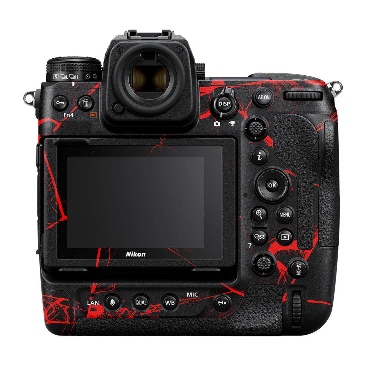Red Neural Grid Nikon Z9 Camera Skin