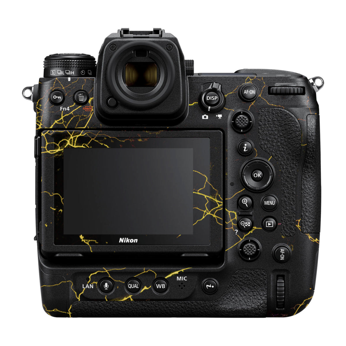 Electric Gold Veins Nikon Z9 Camera Skin