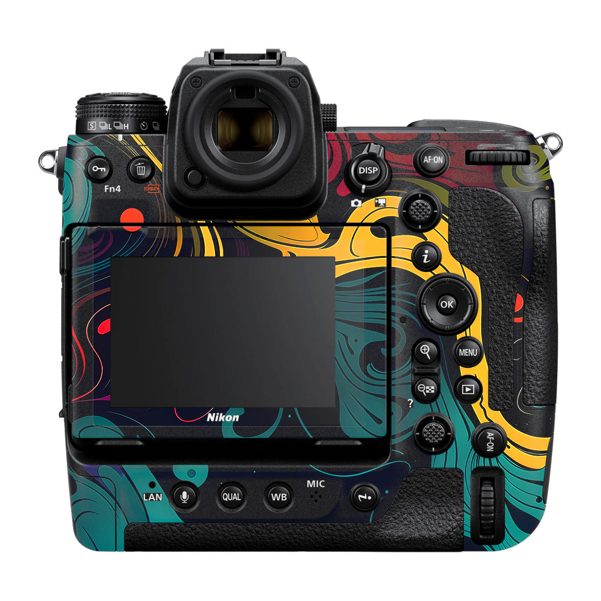 Psychedelic Color Swirl Nikon Z9 Camera Skin