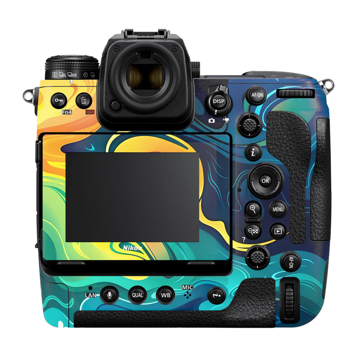 Rainbow Liquid Fusion Nikon Z9 Camera Skin