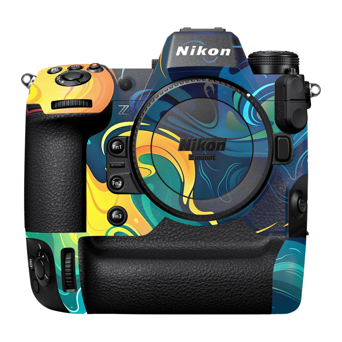 Rainbow Liquid Fusion Nikon Z9 Camera Skin