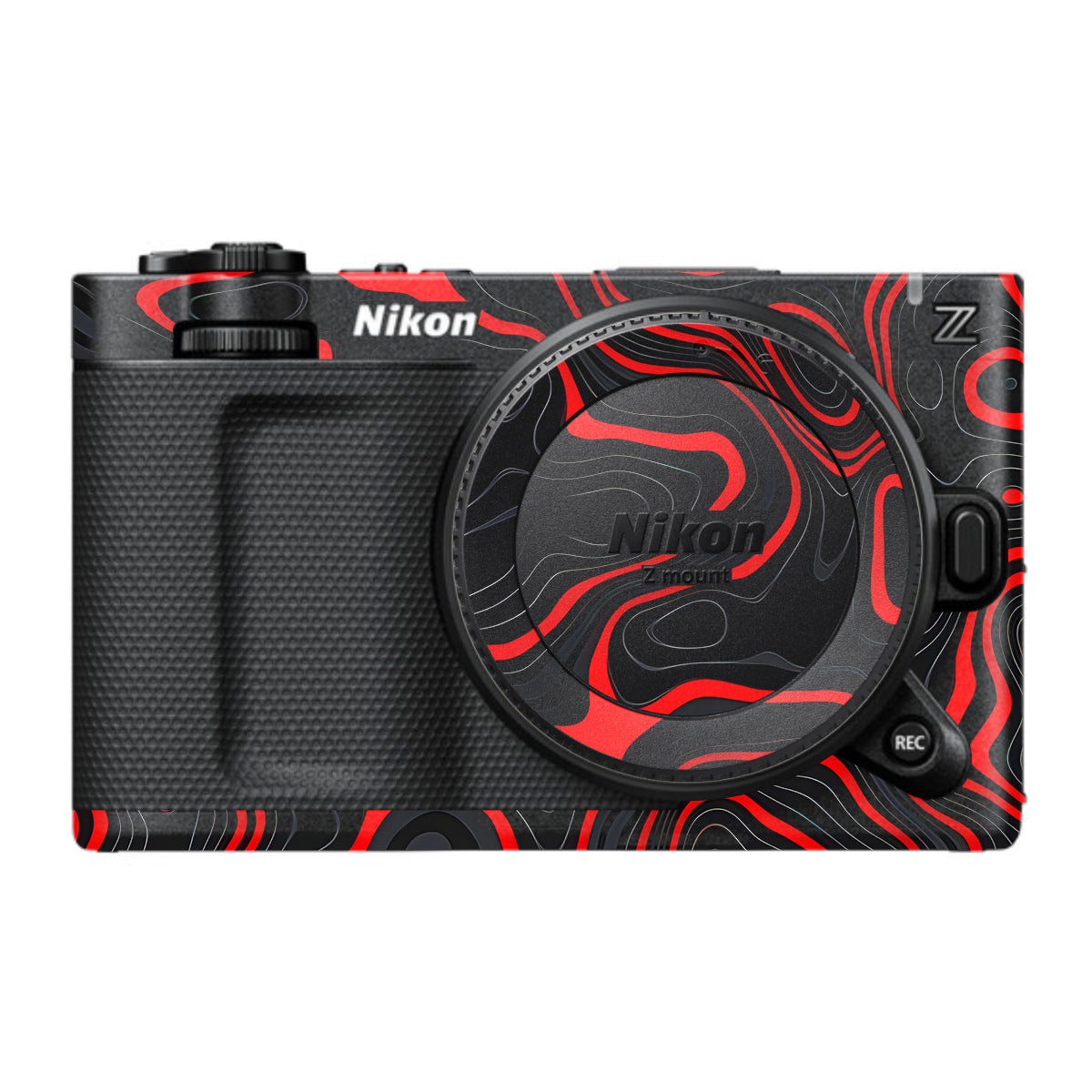 Crimson Waves Nikon ZR Camera Skin