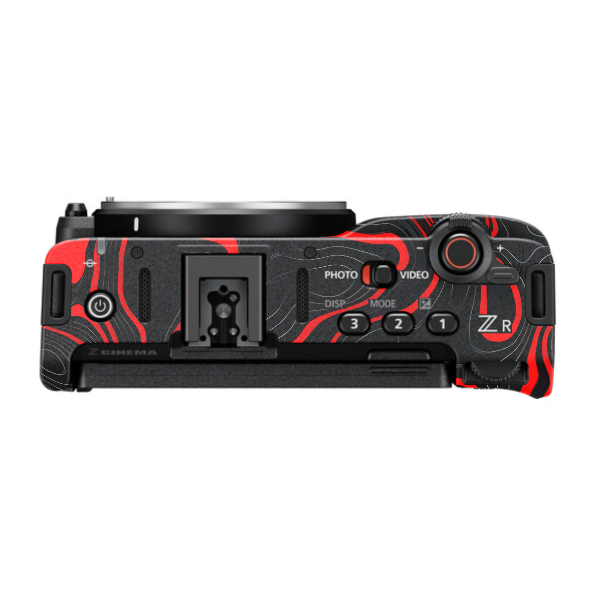 Crimson Waves Nikon ZR Camera Skin