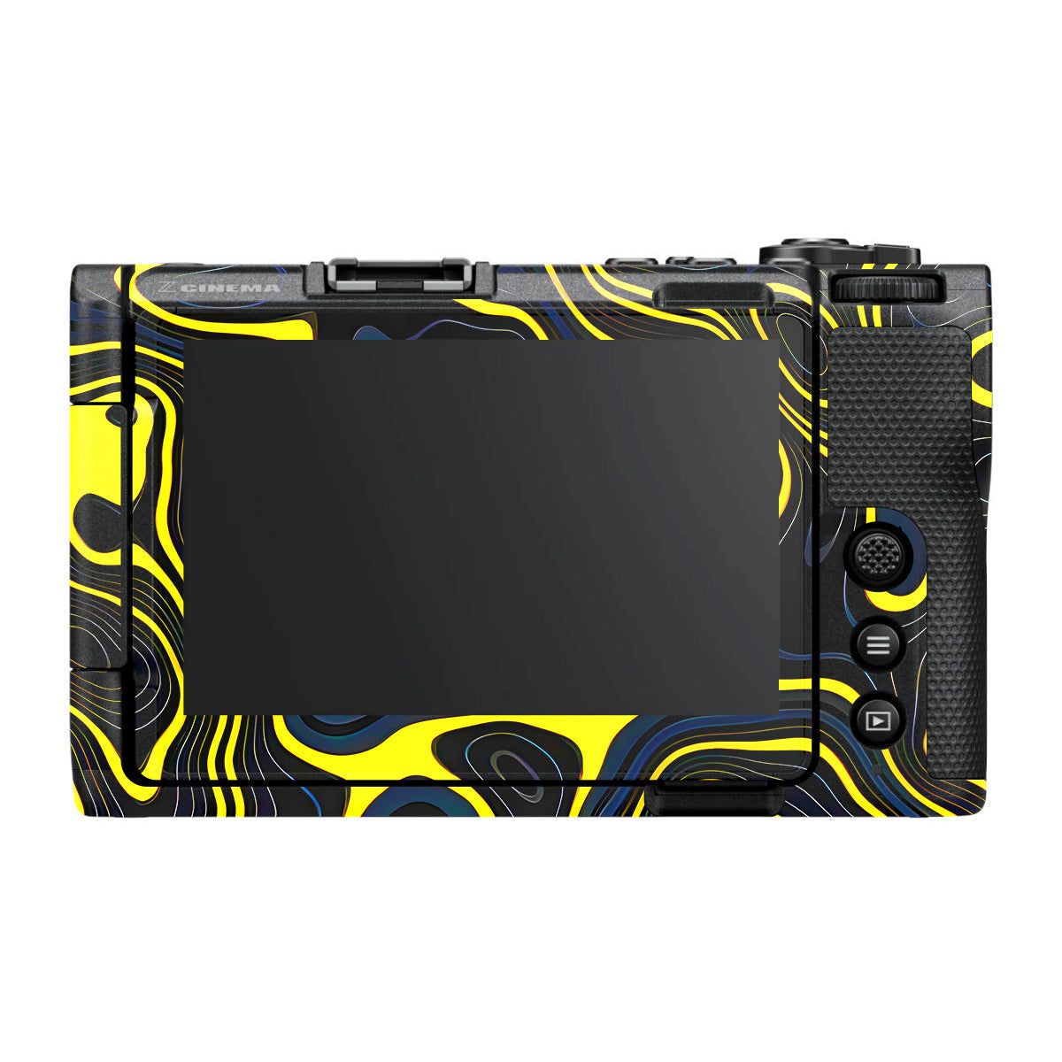 Neon Lava Contours Nikon ZR Camera Skin