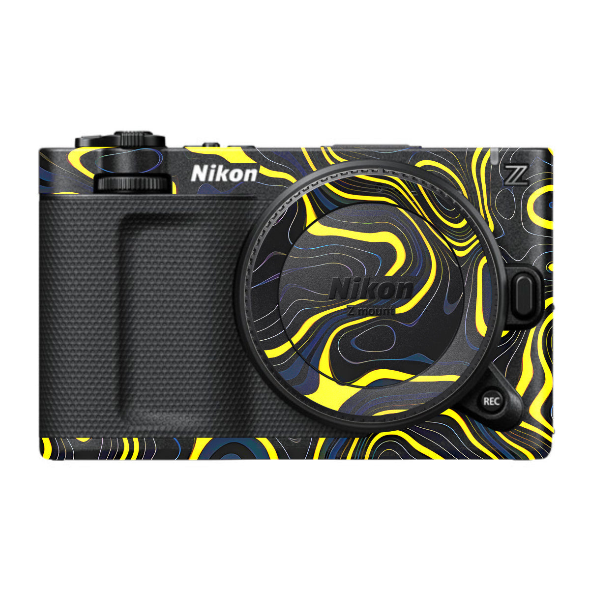 Neon Lava Contours Nikon ZR Camera Skin
