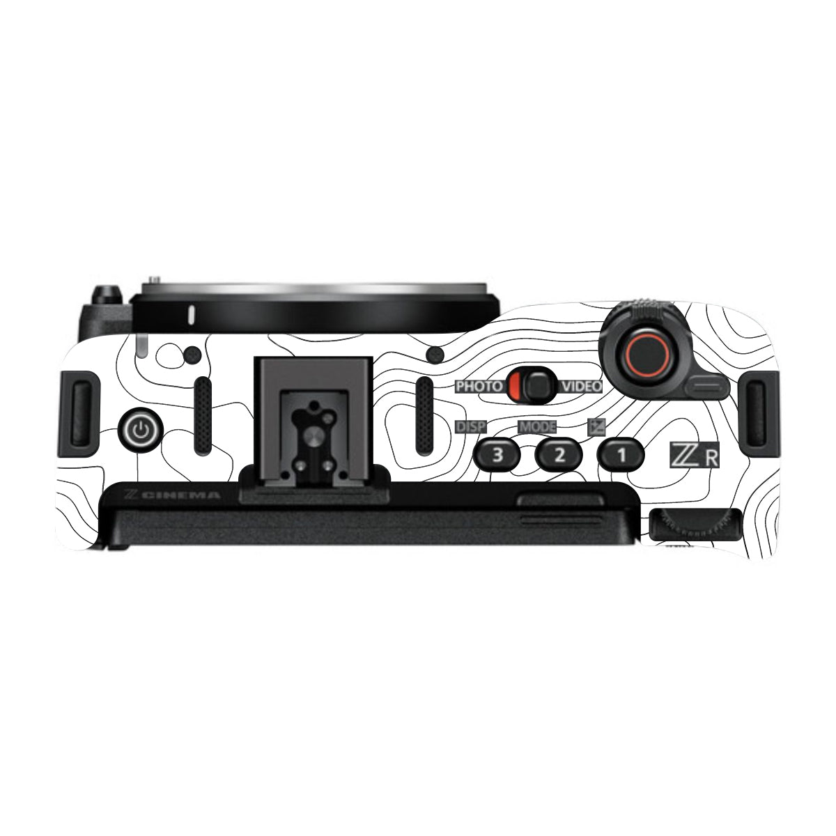 White Contour Design Nikon ZR Camera Skin