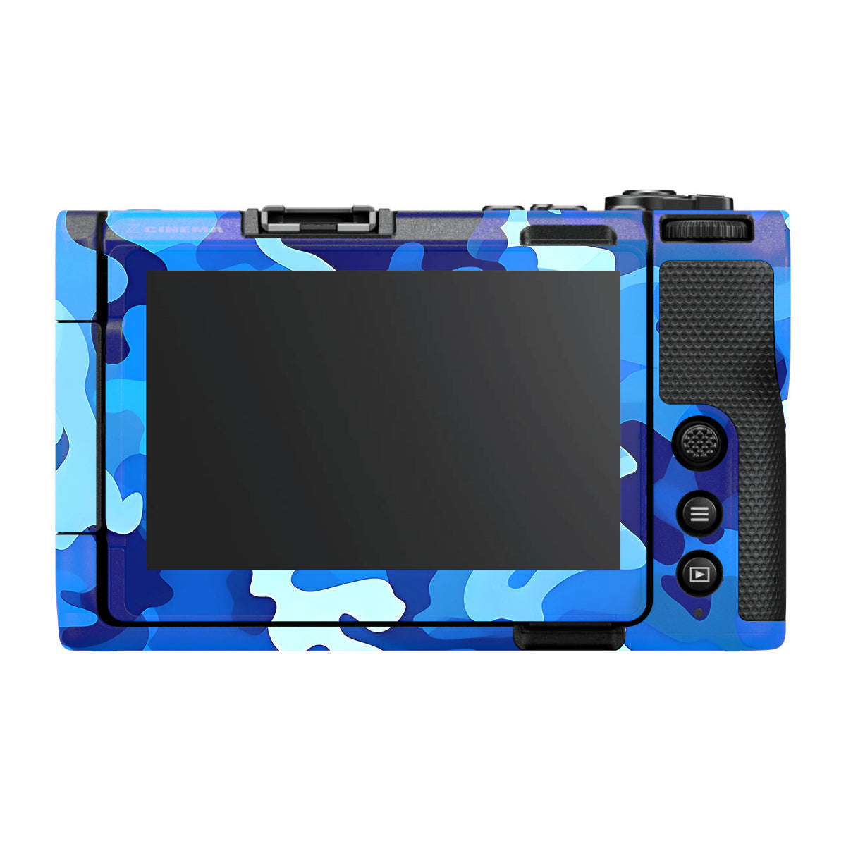 Arctic Blue Camo Pattern Nikon ZR Camera Skin