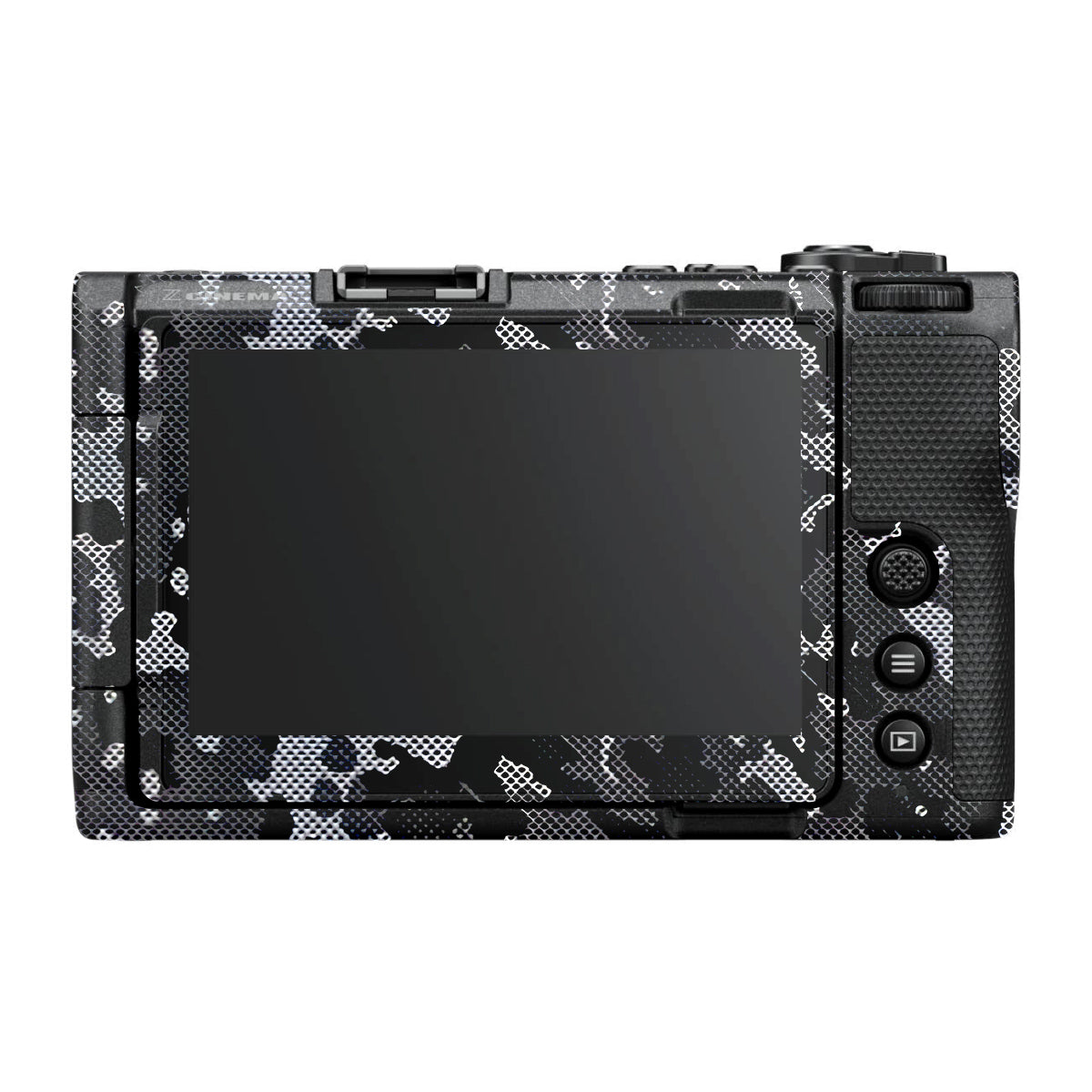 Stealth Grey Camo Nikon ZR Camera Skin