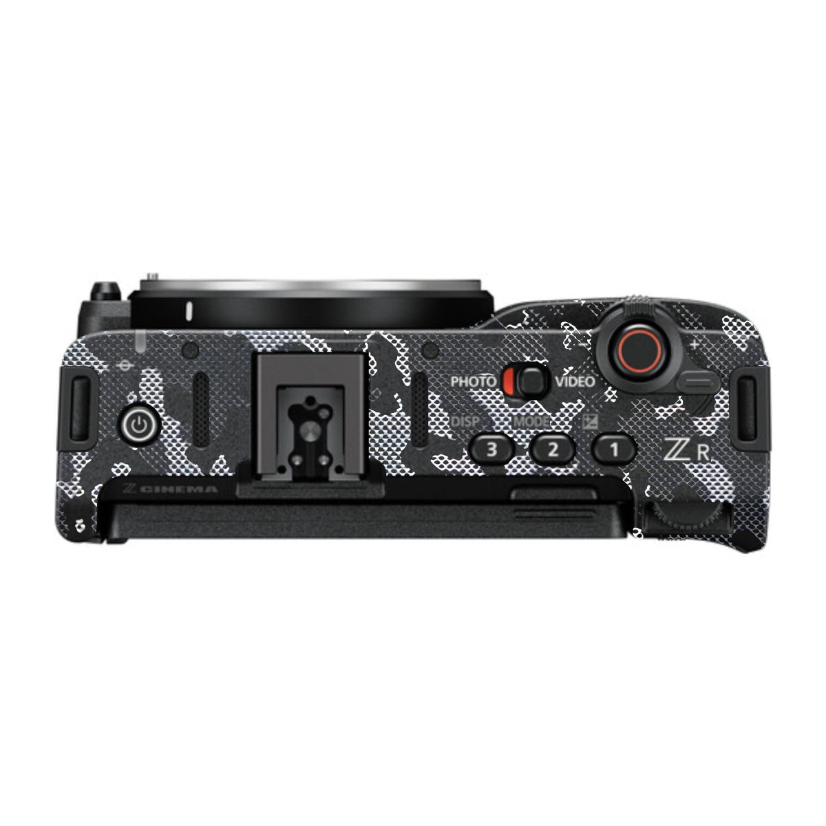 Stealth Grey Camo Nikon ZR Camera Skin