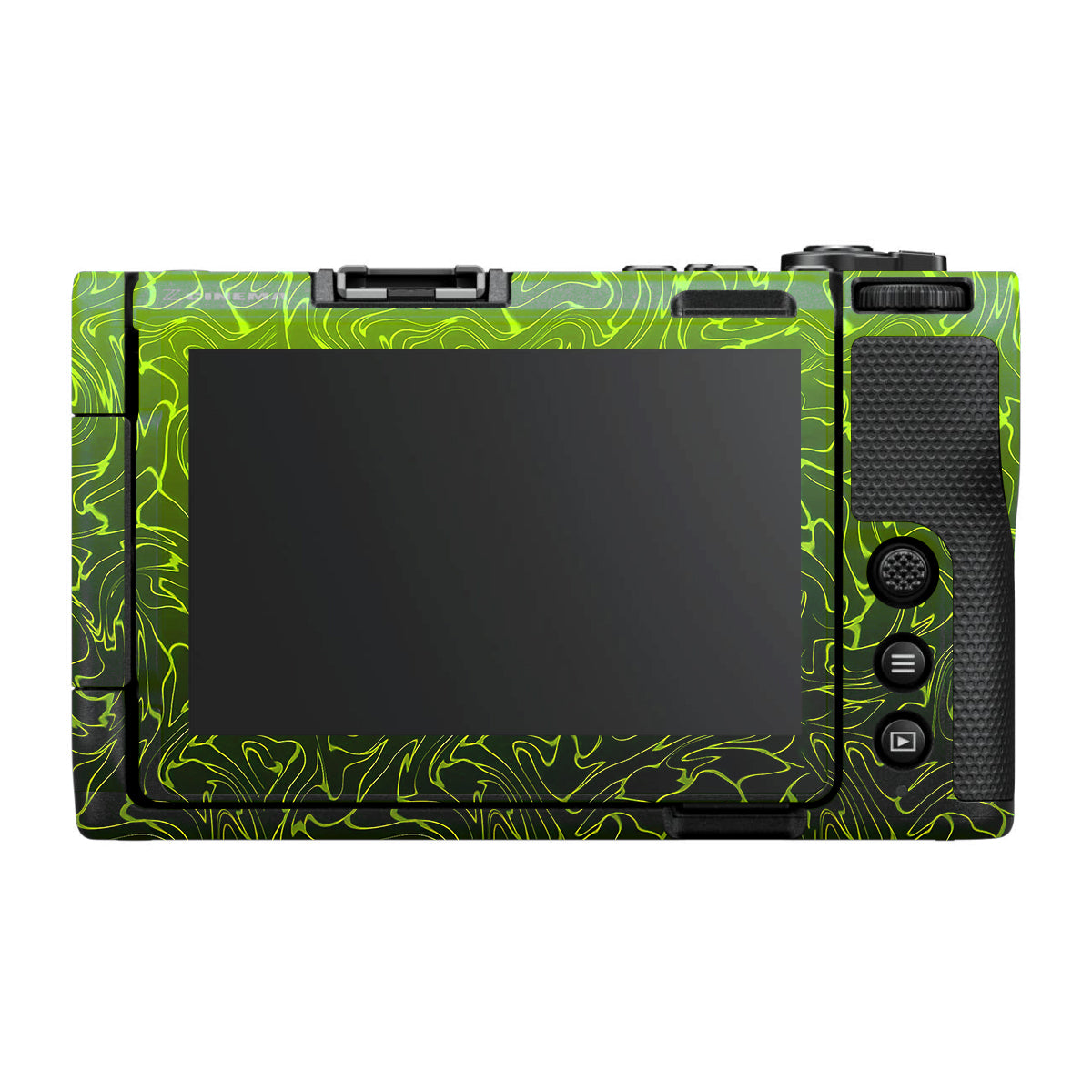 Lime Yellow to Black Gradient Nikon ZR Camera Skin