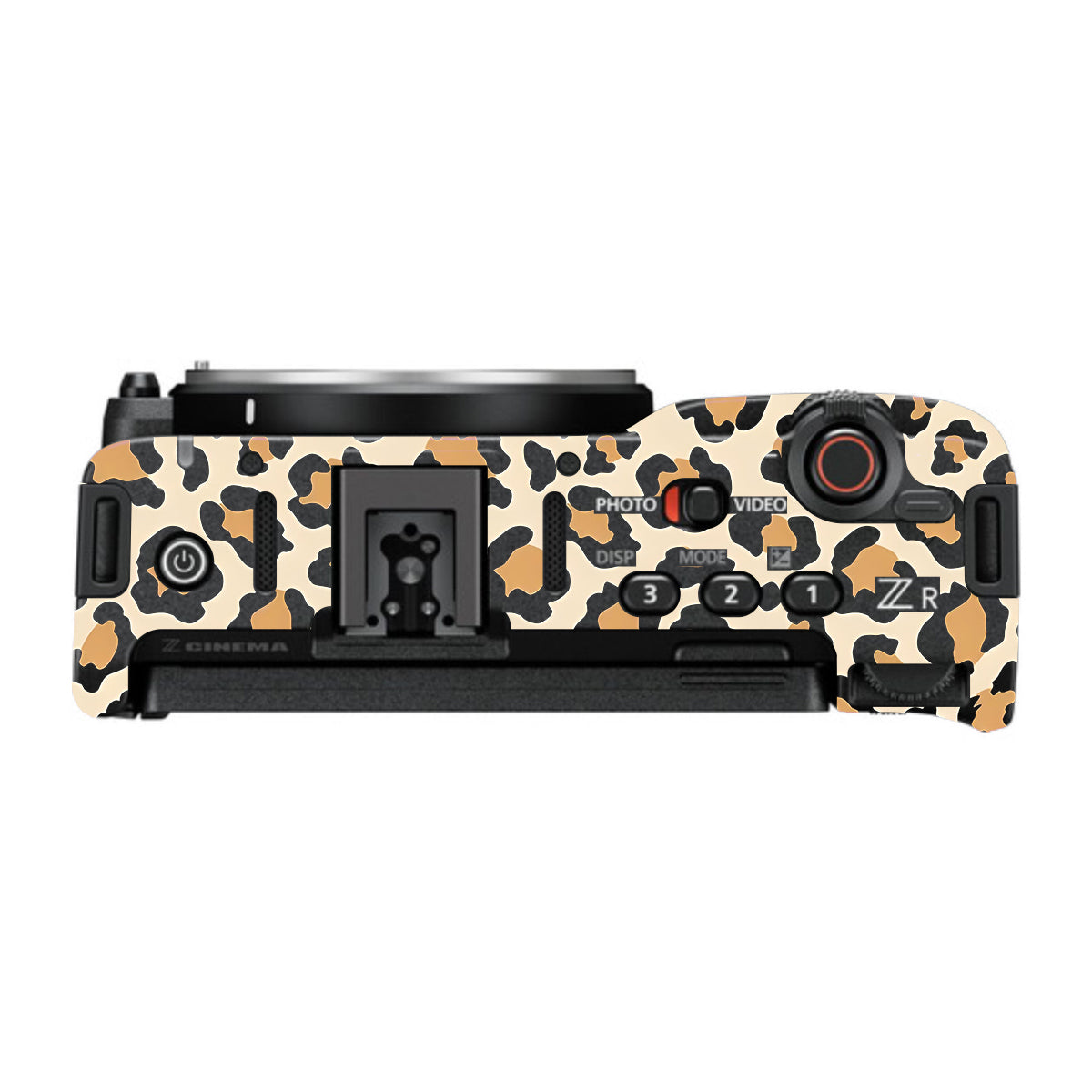 Sandy Leopard Spots Nikon ZR Camera Skin