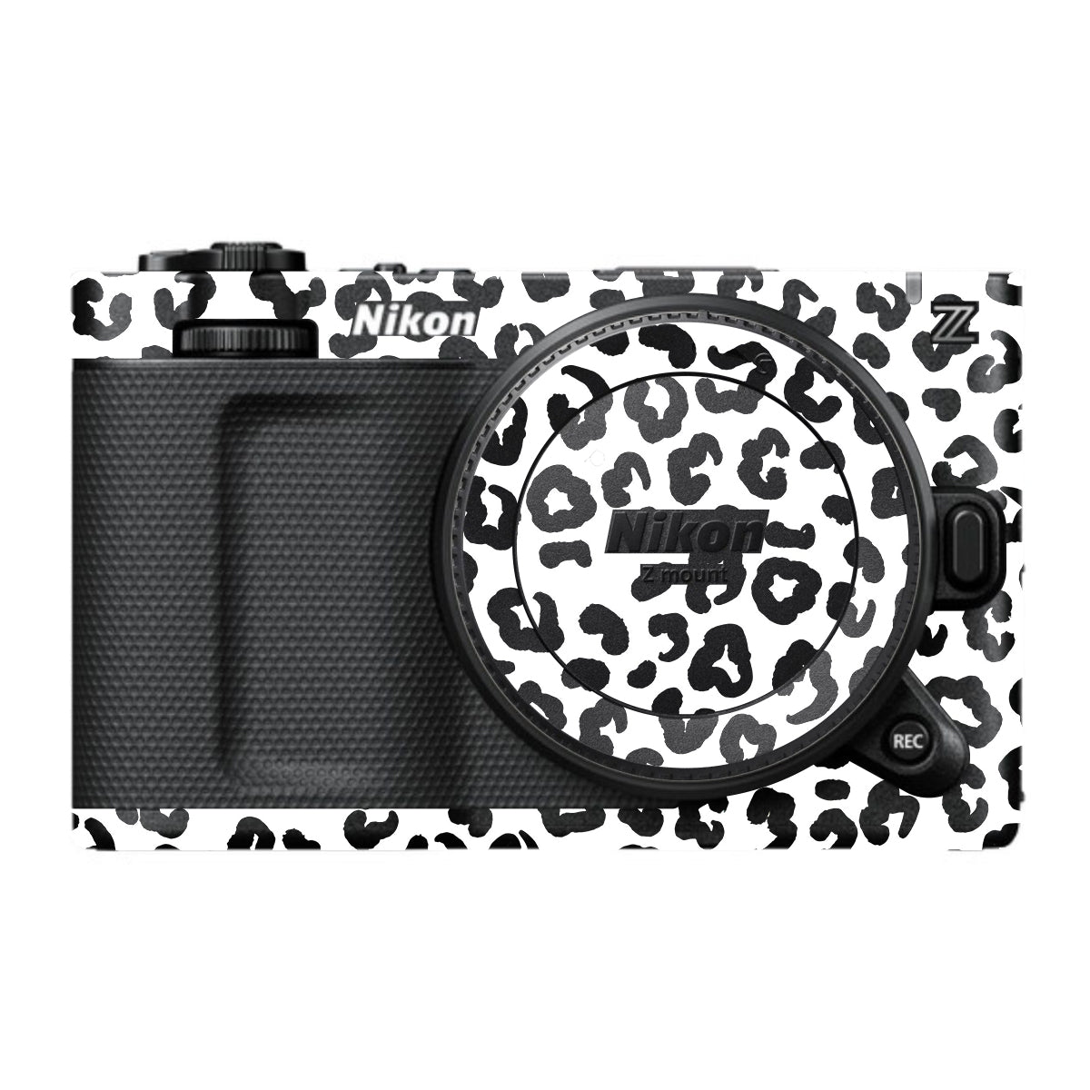 White Leopard Nikon ZR Camera Skin