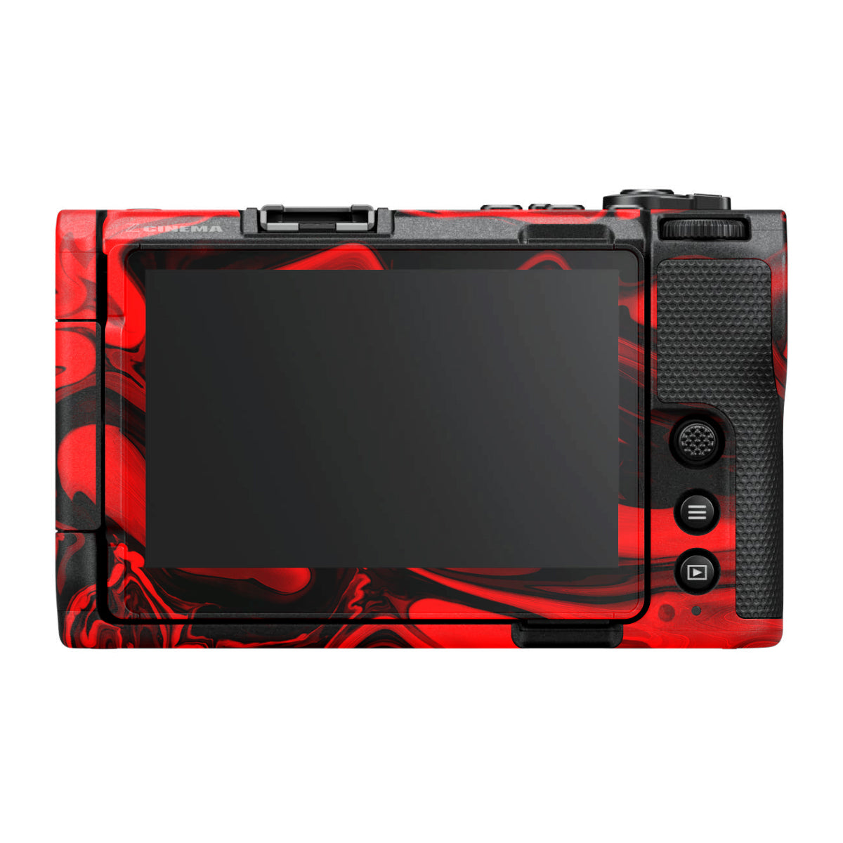 Red Lava Flow Nikon ZR Camera Skin
