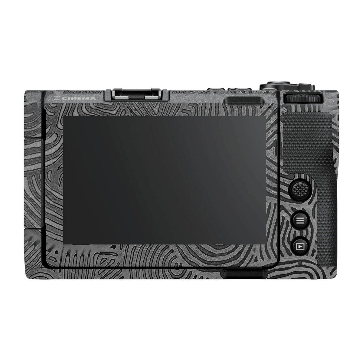 Monochrome Line Maze Nikon ZR Camera Skin