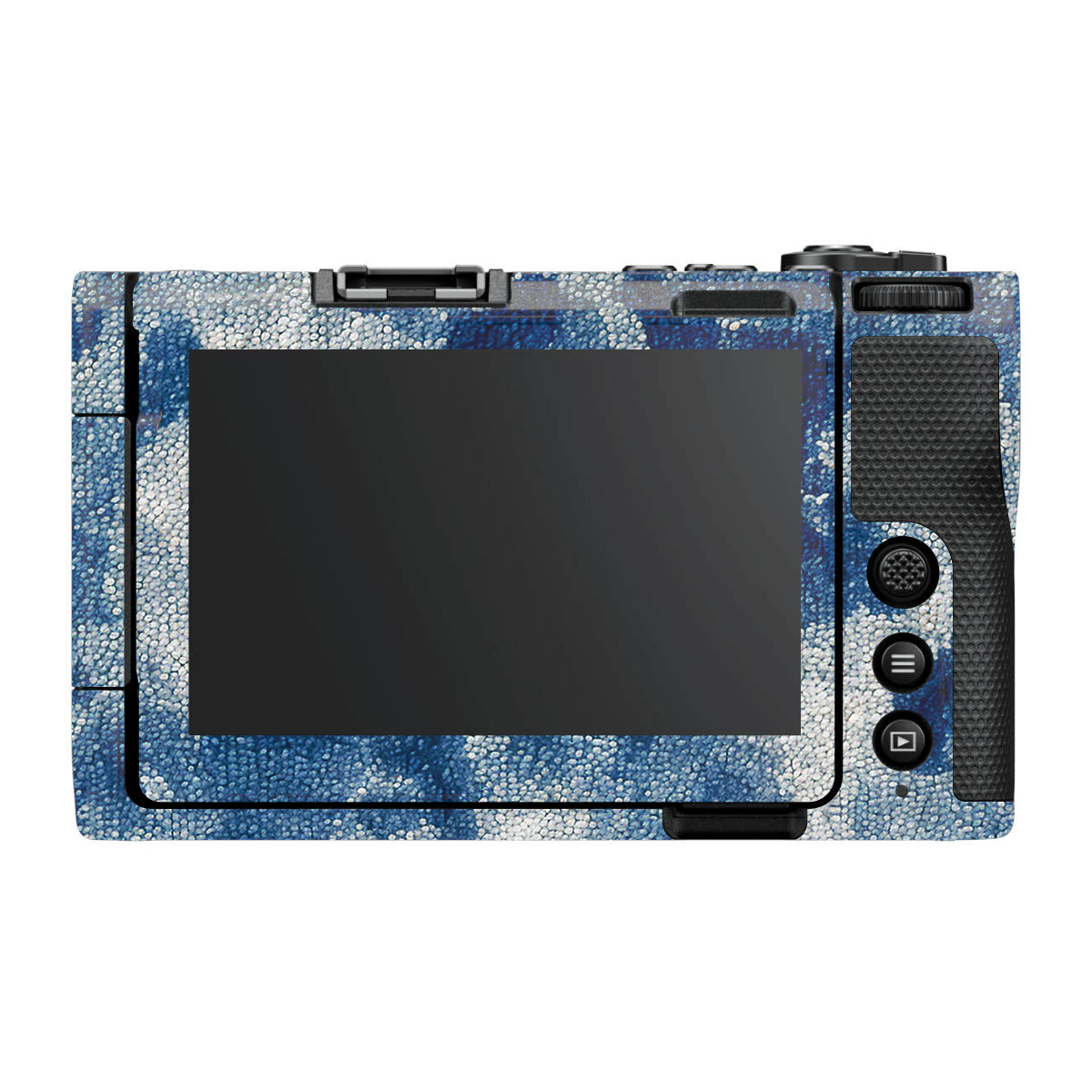 Blue Watercolor Fabric Nikon ZR Camera Skin