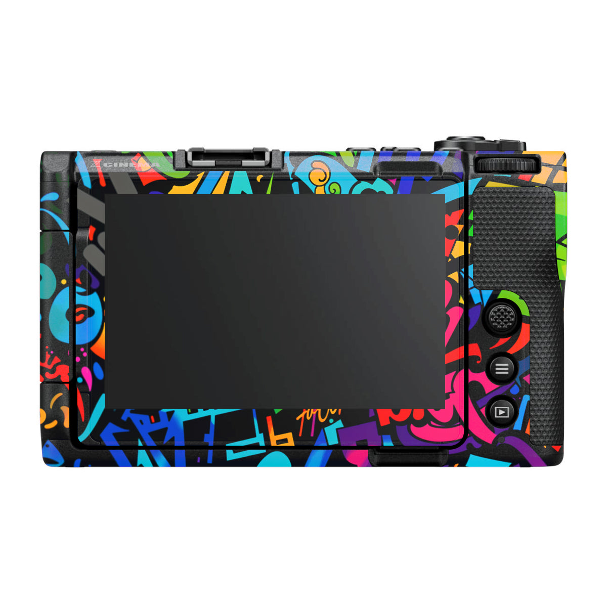 Colorful Urban Street Art Lettering Nikon ZR Camera Skin