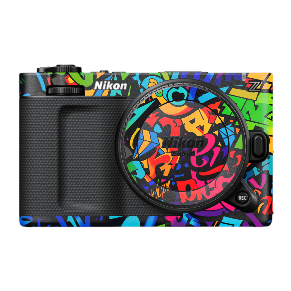 Colorful Urban Street Art Lettering Nikon ZR Camera Skin