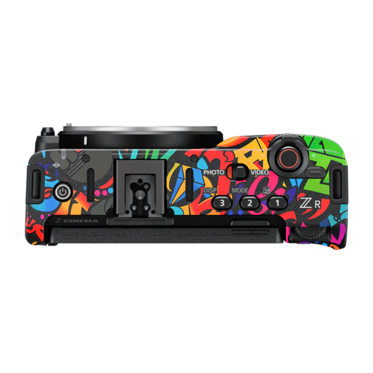 Colorful Urban Street Art Lettering Nikon ZR Camera Skin