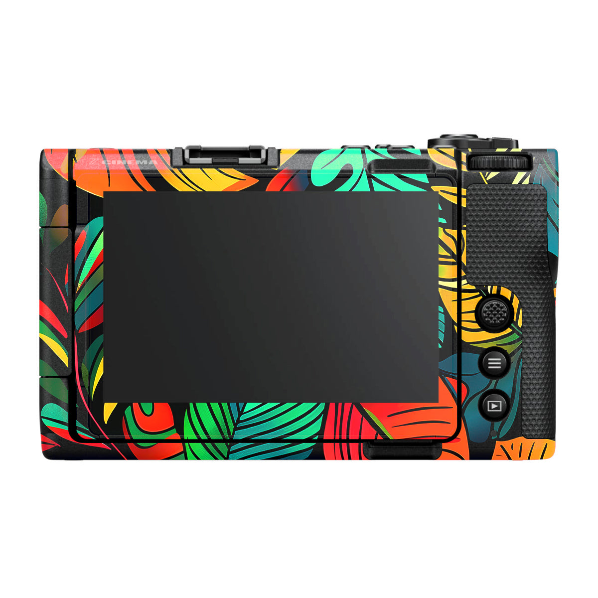 Tropical Jungle Leaves Nikon ZR Camera Skin
