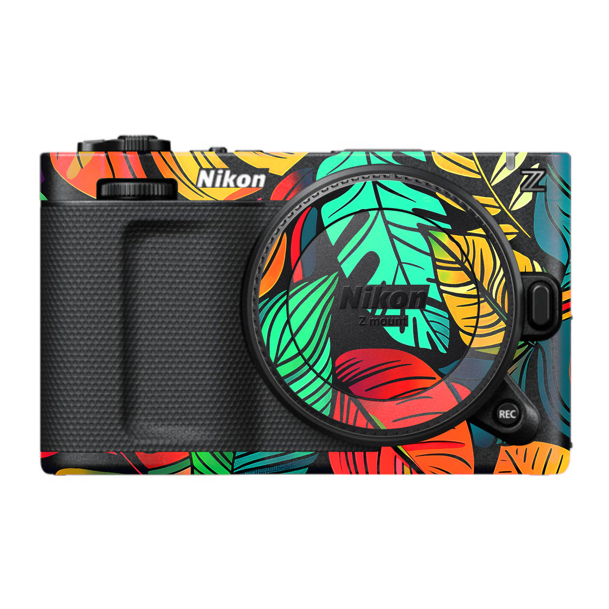 Tropical Jungle Leaves Nikon ZR Camera Skin