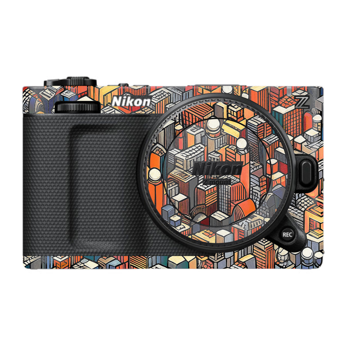 Isometric Cityscape Nikon ZR Camera Skin