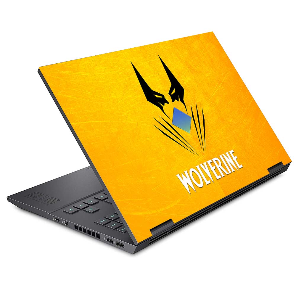Wolverine with Yellow Background HP Omen 15 Laptop Skin