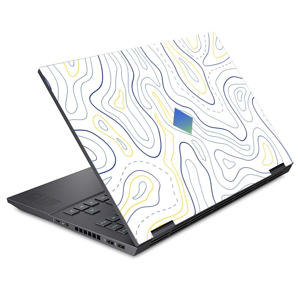 Minimalist Colorful Contours HP Omen 15 Laptop Skin