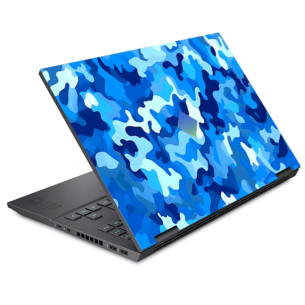 Arctic Blue Camo Pattern HP Omen 15 Laptop Skin