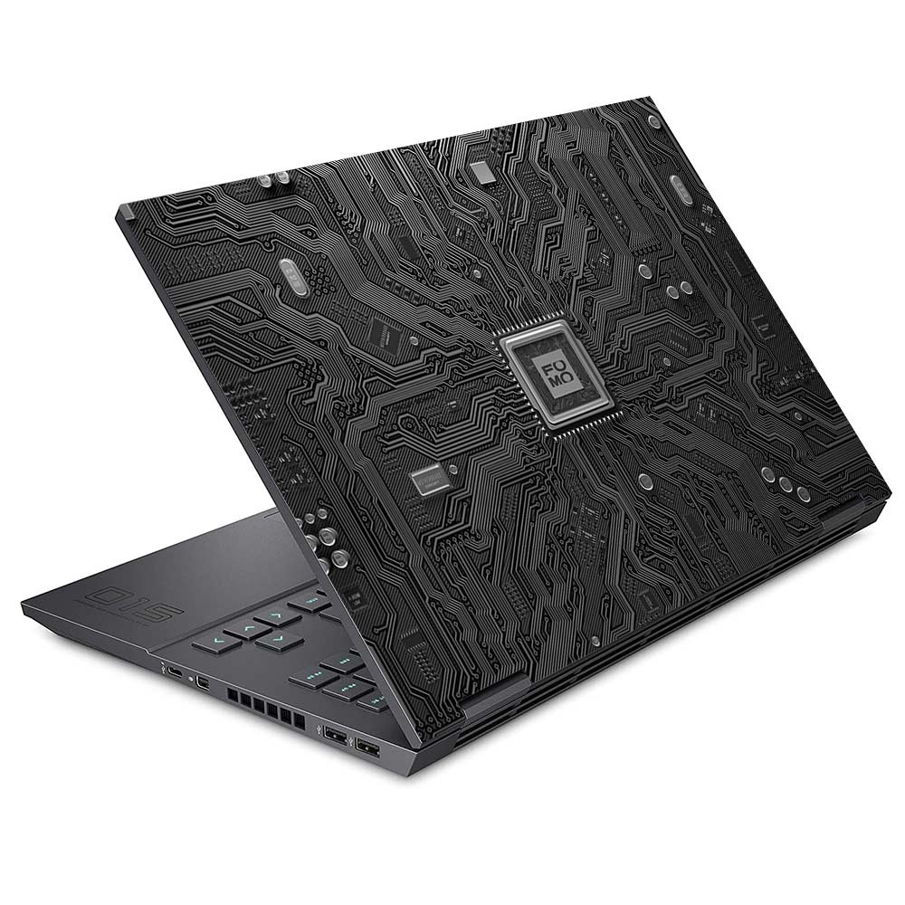 FOMO Circuit Dark Mode HP Omen 15 Laptop Skin