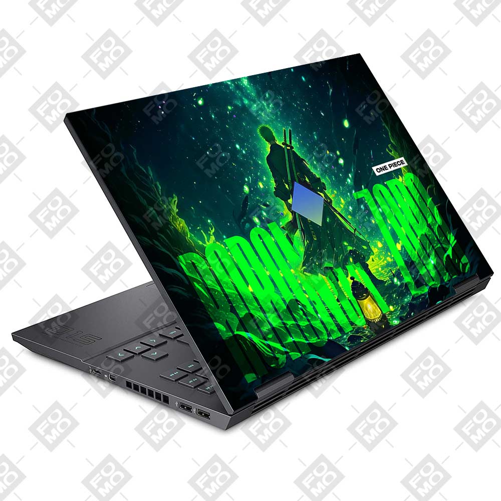 Roronoa Zoro Green Fury HP Omen 15 Laptop Skin