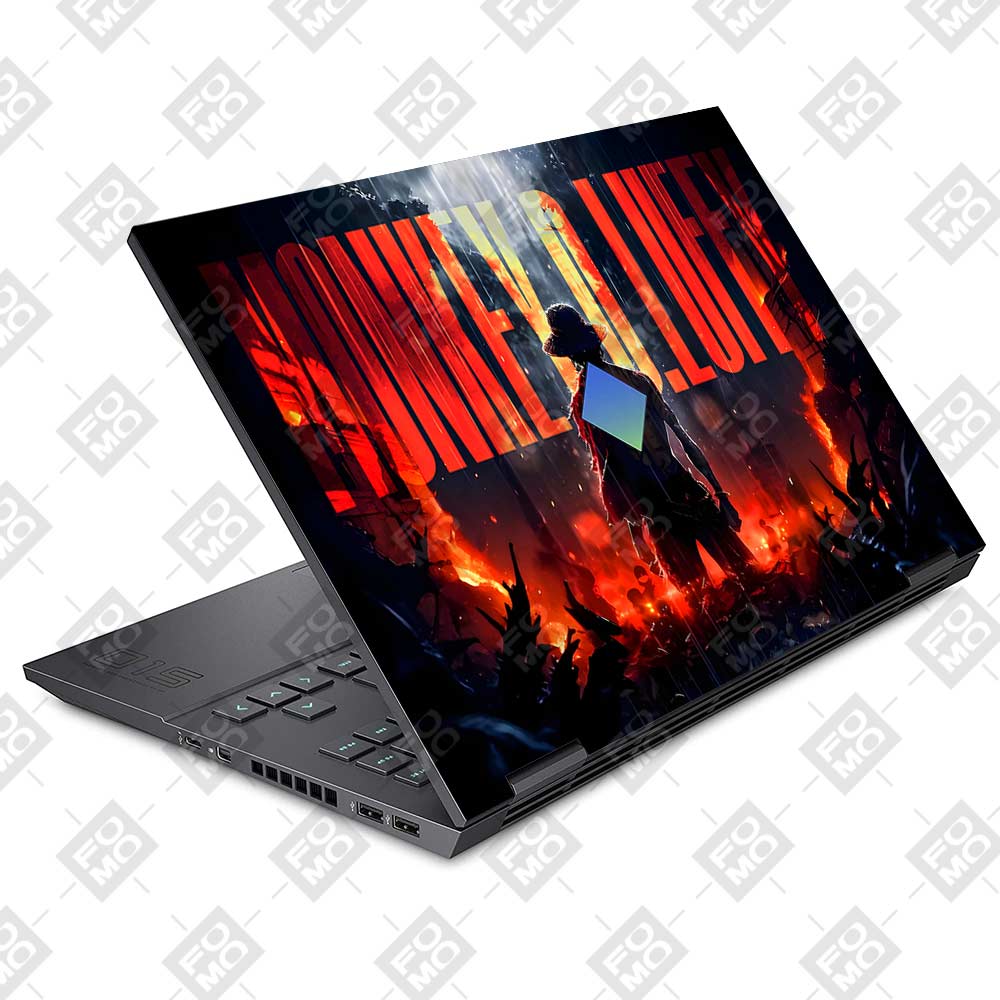 Monkey D. Luffy Blazing Red HP Omen 15 Laptop Skin
