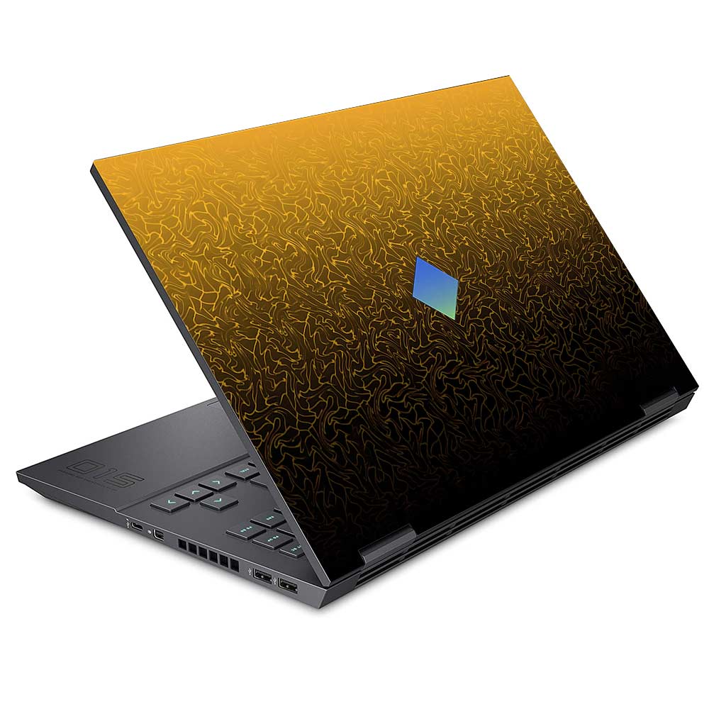 Orange to Black Gradient HP Omen 15 Laptop Skin