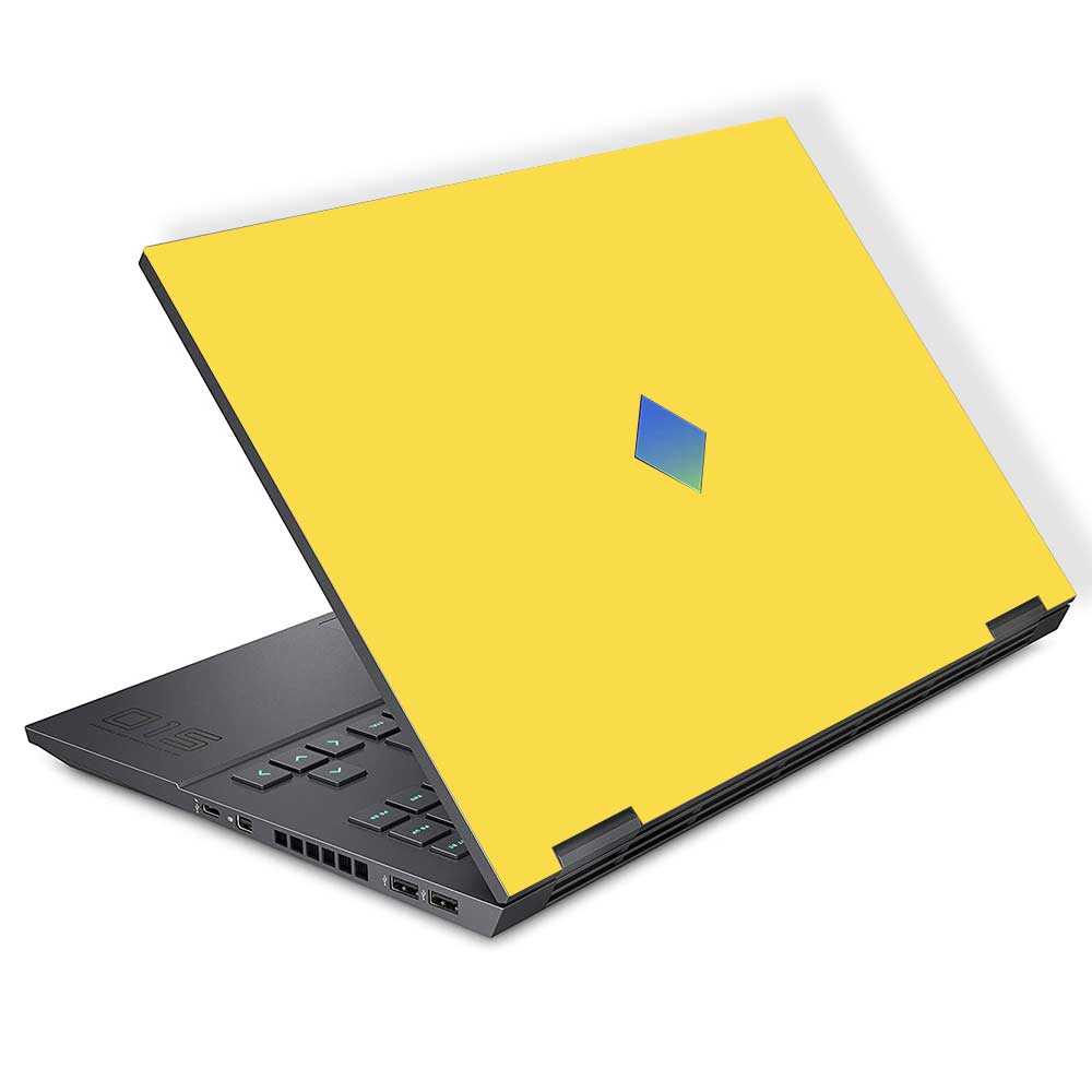 Textured Yellow HP Omen 15 Laptop Skin
