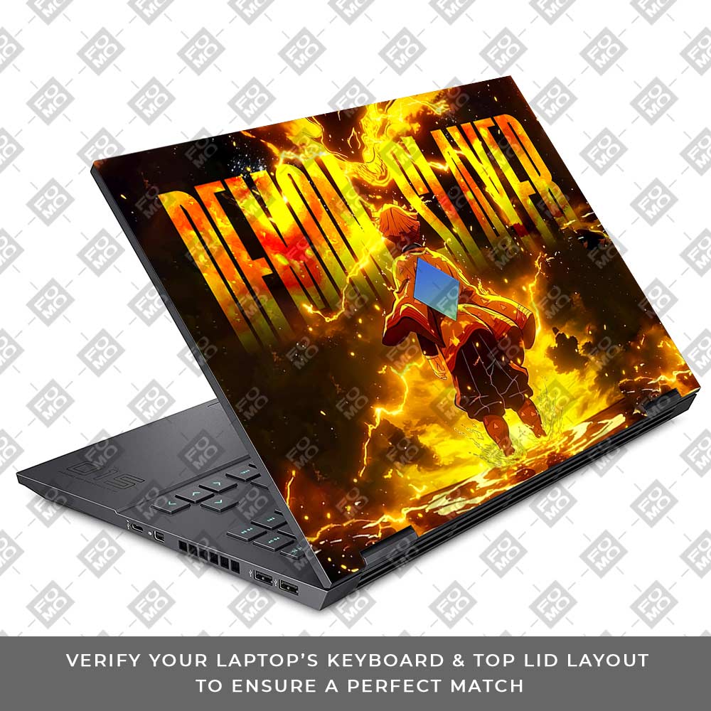 Zenitsu Lightning Strike HP Omen 15 Laptop Skin