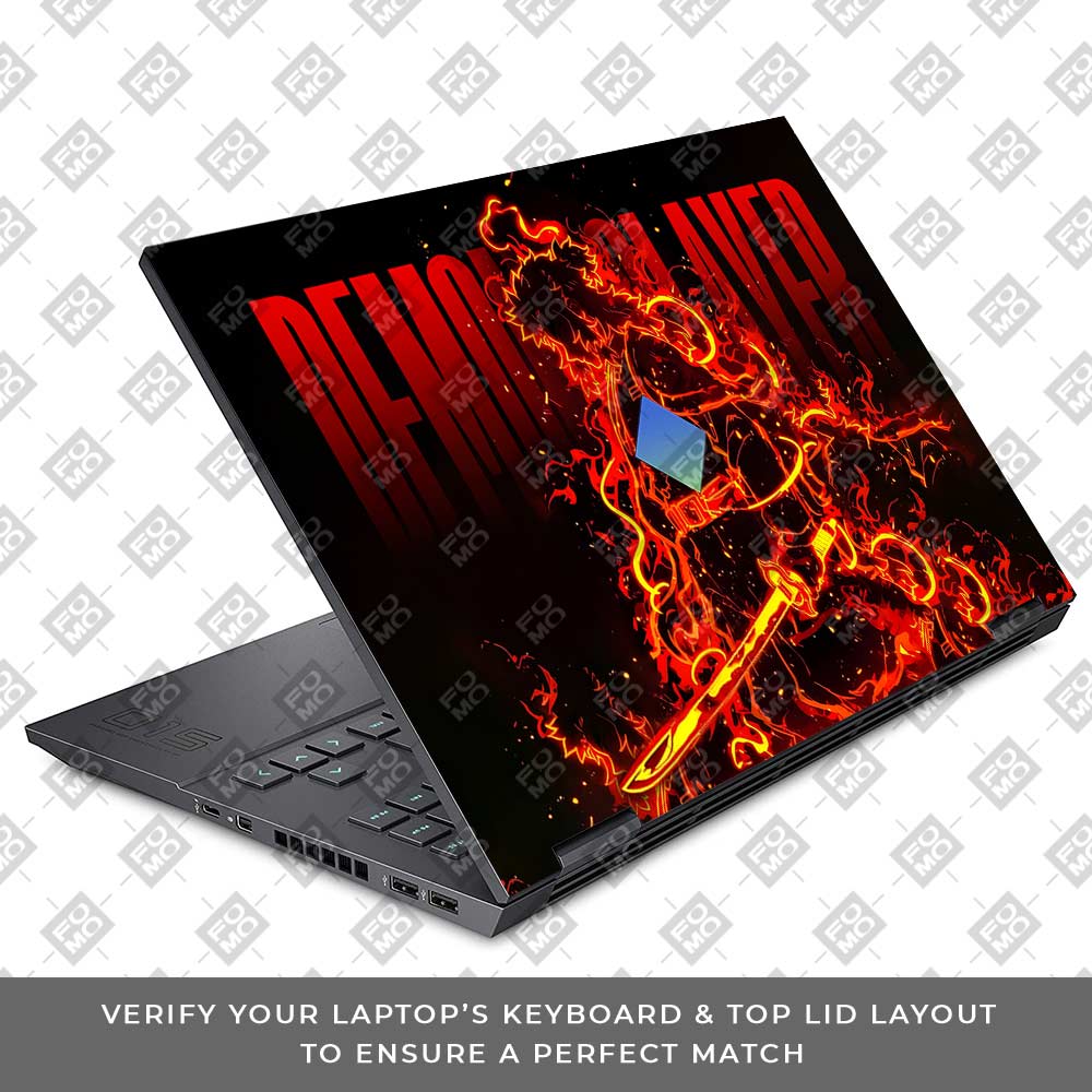 Rengoku Blazing Inferno HP Omen 15 Laptop Skin