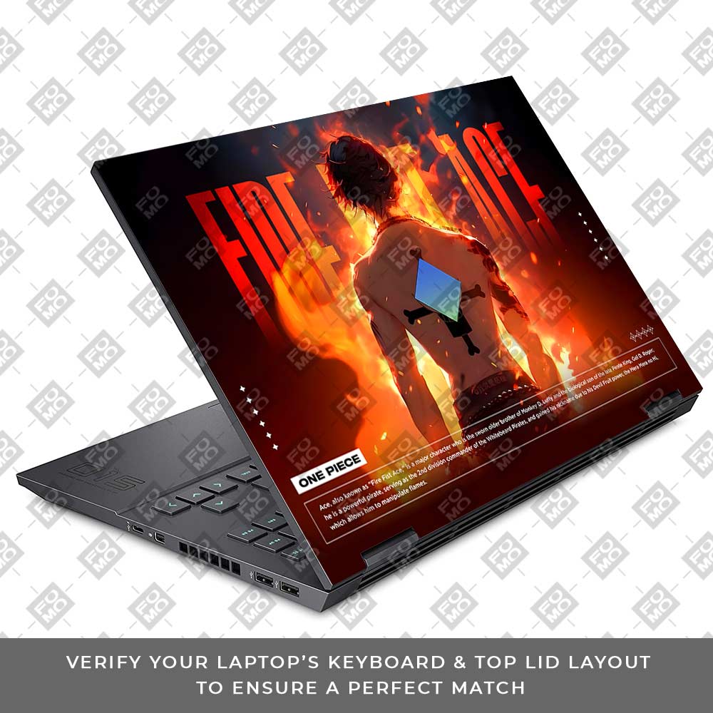 Fire Fist Ace HP Omen 15 Laptop Skin
