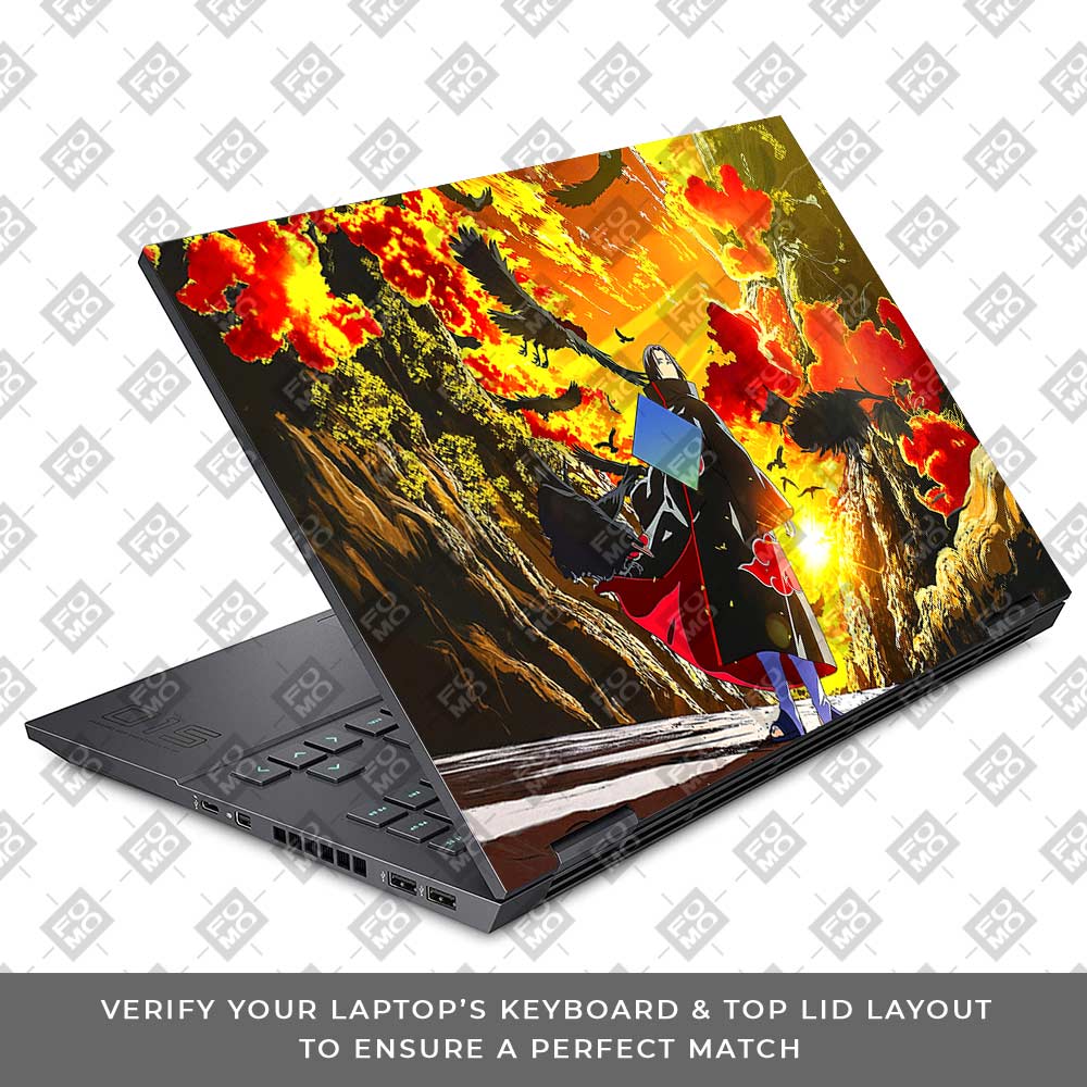 Itachi with Flock of Crows HP Omen 15 Laptop Skin