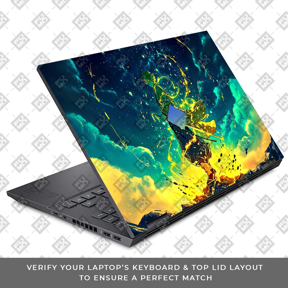 Zenitsu Thunder God HP Omen 15 Laptop Skin