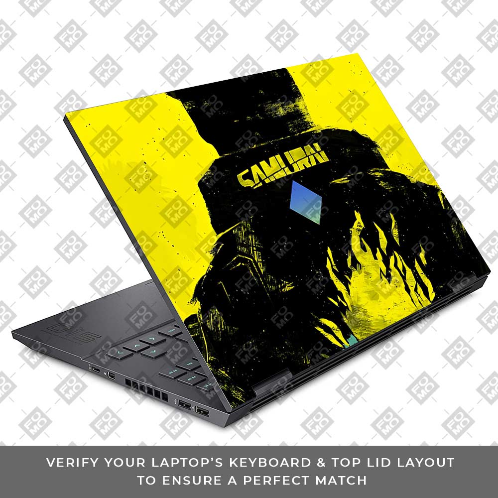 Backlit SAMURAI Jacket HP Omen 15 Laptop Skin