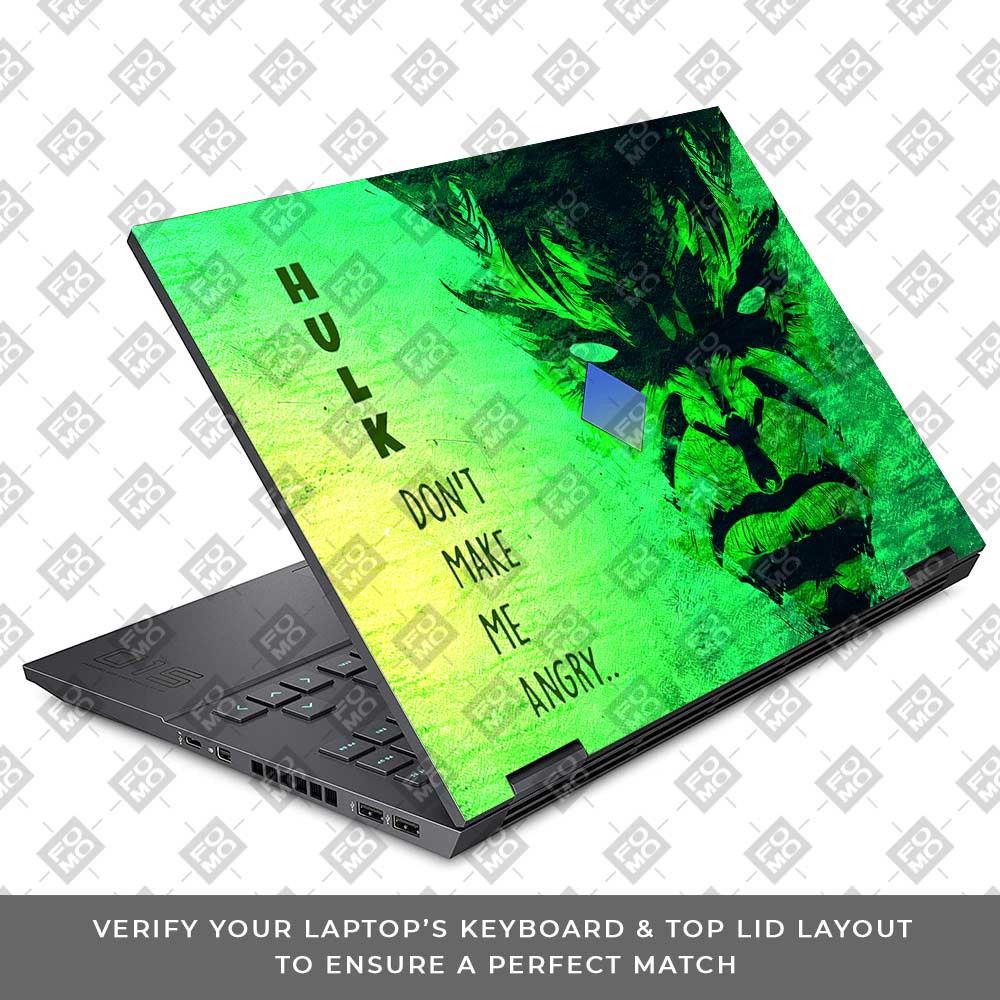 Hulk Don't Make Me Angry HP Omen 15 Laptop Skin