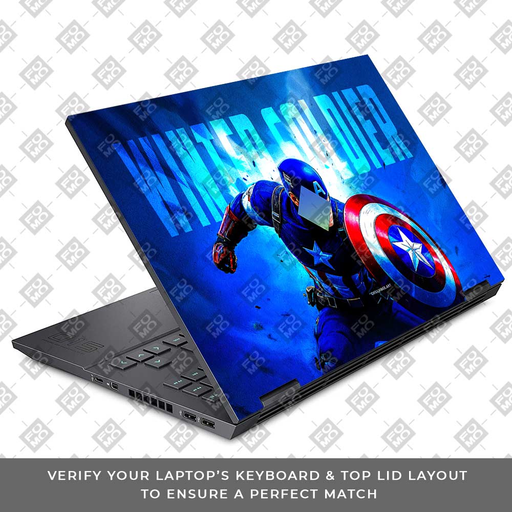 Shield of Justice Captain America HP Omen 15 Laptop Skin